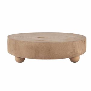 CLAYRE & EEF ALZATINA TONDA LEGNO