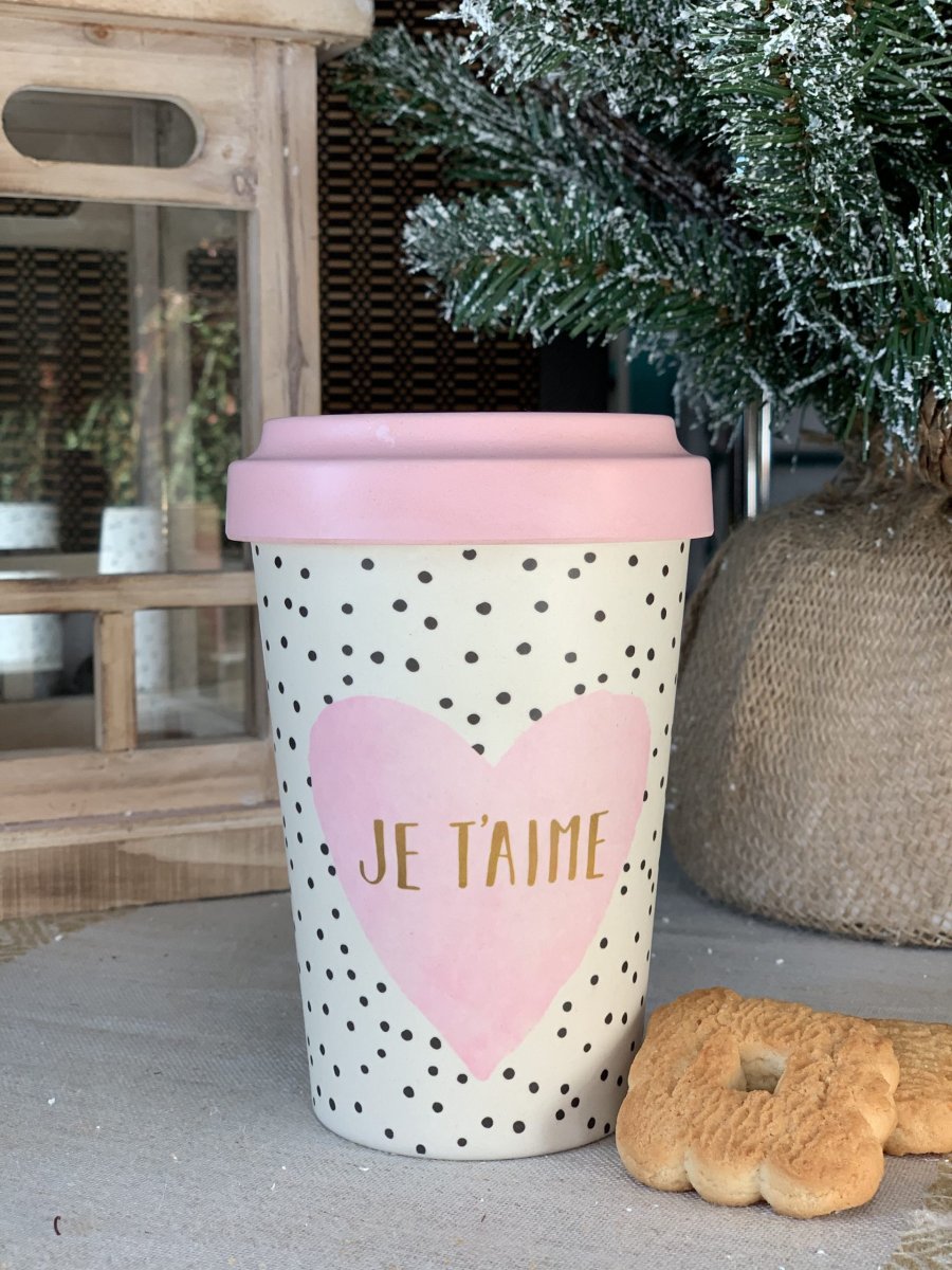 TAZZA CON COPERCHIO JE T’AIME - immagine 2